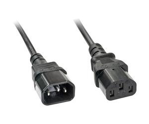 LINDY 30331 Prolunga Deluxe Alimentazione [1x Spina IEC C13 - 1x Presa IEC C14