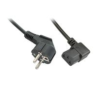 2m Schuko to C13 Angled Mains