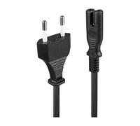 LINDY IEC-Netzkabel Euro-Netzstecker-IEC 320 C7 2m ACC NUOVO