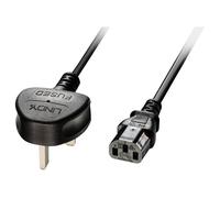 Lindy 30434 cavo di alimentazione Nero 3 m Spina di alimentazione di tipo G Accoppiatore C13