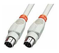 LINDY 31532 Cavo Seriale [1x Spina Mini DIN - 1x Spina Mini DIN] 2.00 m Grigio