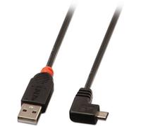 LINDY 31975 Cavo USB USB 2.0 Spina USB-A, Spina USB-Micro-B 0.50 m Nero