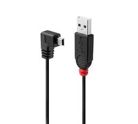 LINDY 31976 - Cavo USB 2.0 Tipo A a Tipo Micro-B ad angolo di 90º - 1m