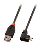Lindy 31976 cavo USB USB 2.0 1 m USB A Micro-USB B Nero