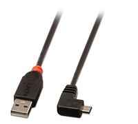 Lindy 31977 cavo USB USB 2.0 2 m USB A Micro-USB B Nero