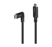LINDY Cavo USB 3.2 tipo C da 1,5 m, angolo retto di 90°, 10 Gbps
