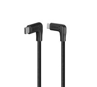 Lindy Cavo USB-C 32024 USB 3.2 Gen 2 10 Gbps PD 60W doppio angolo 90° 1,5 m Nero