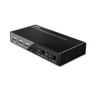Lindy Switch KVM 32809 – HDMI 4K60, USB 2.0, Audio, 2 porte – Nero