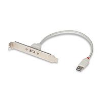 Lindy 33123 Staffa USB per PC, Bianco