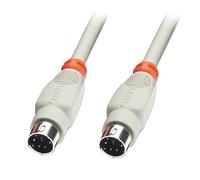 LINDY 33265 - PS/2 Connection Cable 6 pin Mini Din Male 1 m, black 1 m