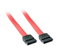 Lindy 33324 cavo SATA 0,5 m Nero, Rosso (0.5M SERIAL ATA INTERNAL - CABLE SATA 7 PIN) NEW