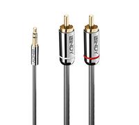 LINDY 35333 - Cavo audio, jack da 3,5 mm a 3 pin, 2 RCA, 1,0 m.