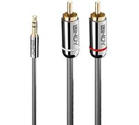 LINDY 35337 - Cavo audio da jack da 3,5 mm a fono Cromo Line, 10 m, colore: Antracite
