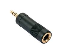 Lindy 35621 adattatore per inversione del genere dei cavi 3.5mm 6.3mm Nero (3.5MM STEREO JACK MALE TO 6.3MM - STEREO JACK FEMAL NEW