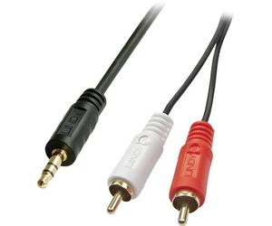 LINDY 35681 RCA / Jack Audio Cavo [2x Spina RCA - 1x Spina jack da 3.5 mm] 2.0