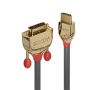Lindy 36198 Cavo HDMI a DVI Gold Line, 10m