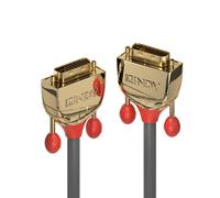Lindy 36204 Cavo DVI-D Dual Link Gold Line, 5m