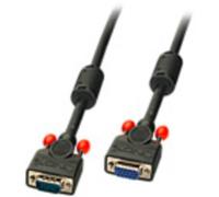 LINDY 36391 VGA Prolunga Spina VGA 15pin, Presa VGA 15pin 0.50 m Nero Cavo VGA