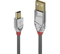 LINDY 36633 - Cavo USB 2.0, da connettore A a connettore Mini-B, 3,0 m.