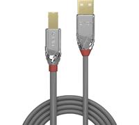 LINDY 36640 Cavo USB USB 2.0 Spina USB-A, Spina USB-B 0.50 m Grigio