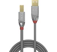 LINDY 36645 Cavo USB USB 2.0 Spina USB-A, Spina USB-B 7.50 m Grigio