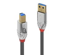 LINDY 36663Lindy 3m USB 3.2 Type A to B Cable, 5Gbps, Cromo Line,Grey 3m Cromo L