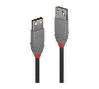 LINDY 36701 - Cavo USB 2.0, da connettore A a presa A, 0,5 m.