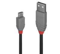 Lindy Cable USB 2.0 Tipo A A Micro-B, Linea Anthra