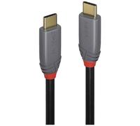 Lindy Cavo USB 36902 USB-C a USB-C 10 Gbit/s 5A 1,5 m Nero/Grigio