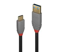 Lindy 36910 Cavo USB 3.1 Tipo C a A Anthra Line con 5A, 0.5m - NUOVO