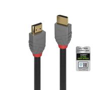Lindy 36951 cavo HDMI 0,5 m HDMI tipo A [Standard] Nero (0.5M ULTRA HIGH SPEED HDMI - CABLE/ ANTHRA LINE) NEW