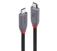LINDY 36956 0.8m 240W Type C USB4 Cable 40Gbps Anthra Line
