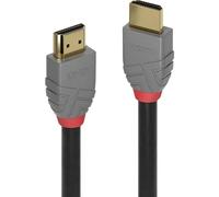 LINDY 36966 HDMI Cavo Spina HDMI-A, Spina HDMI-A 7.50 m Antracite, Nero, Rosso