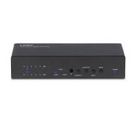 Lindy 38084 Commutatore a matrice AV 3840 x 2160 Pixel 18 Gbit/s Nero Metallo