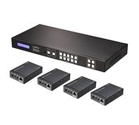 Lindy 38143 Matrice/Extender HDMI e IR 4x4 Cat.6 con Ricevitori, 50m