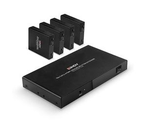 Lindy 38262 estensore audio/video trasmettitore e ricevitore AV Nero - Nouvo