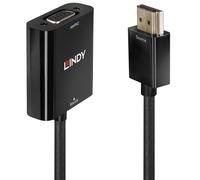 Lindy 38291 cavo e adattatore video 0,1 m HDMI tipo A (Standard) VGA (D-Sub) Nero