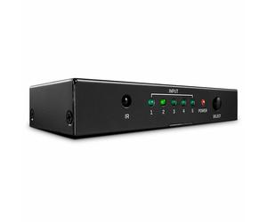 Lindy 38299 Switch HDMI 2.0 18G 5 porte 4K con telecomando
