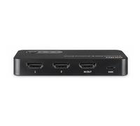 Lindy 38339 HDMI ABS Nero 120 Hz 3840 x 2160 7680 x 4320 48 Gbit/s 2 Port HDMI