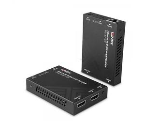 Lindy 38398 moltiplicatore AV Trasmettitore e ricevitore AV Nero (HDMI & IR over