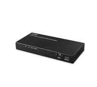 Lindy 38534 Splitter HDMI 8K60 a 2 porte con audio e riduzione della scala