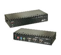 Lindy 39377 Extender KVM Cat.6 DVI-D Single Link, USB e Audio, 50m
