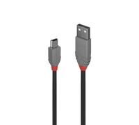 LINDY 36724 - Cavo USB 2.0, da connettore A a connettore Mini-B, 3,0 m.