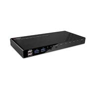 Lindy 4 porte HDMI 4K60, USB 3.0 e interruttore audio KVM