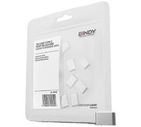 LINDY 40439 Blocco porta USB-C® Kit da 10 Bianco Senza chiavi