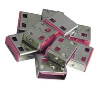 LINDY 40460 Blocco porta USB USB-Lock Kit da 10 Rosa Senza chiavi