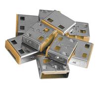 LINDY 40463 Blocco porta USB USB-Lock Kit da 10 Arancione Senza chiavi