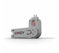 LINDY 40620 - Serratura porta USB-A (1 chiave, 1 serratura), rosa