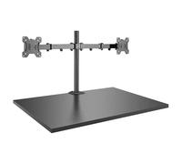 Lindy Supporto per Due Schermi con palo e Morsetto