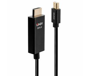 Lindy 40921 Cavo Mini DisplayPort a HDMI con HDR Attivo, 1m